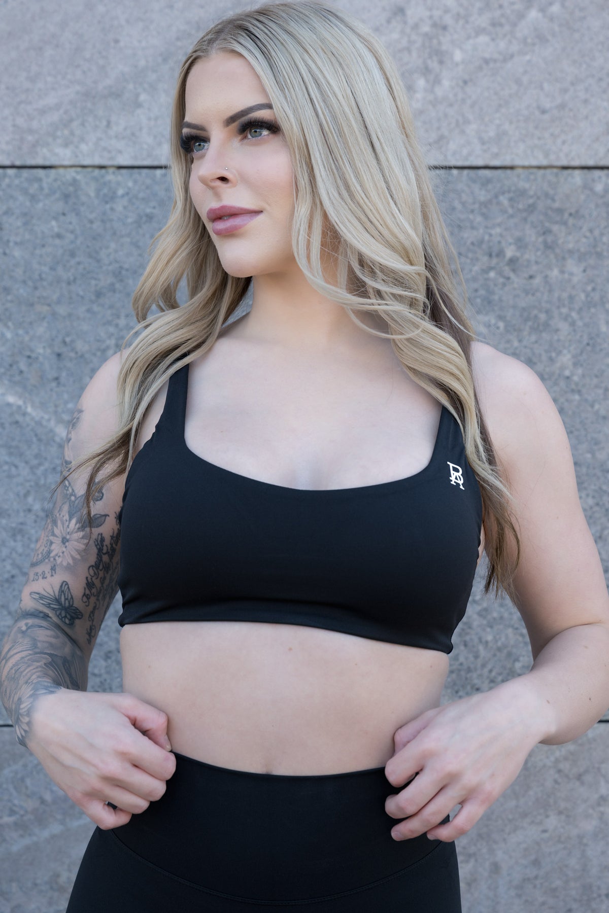 BAYLEE CROP - BLACK