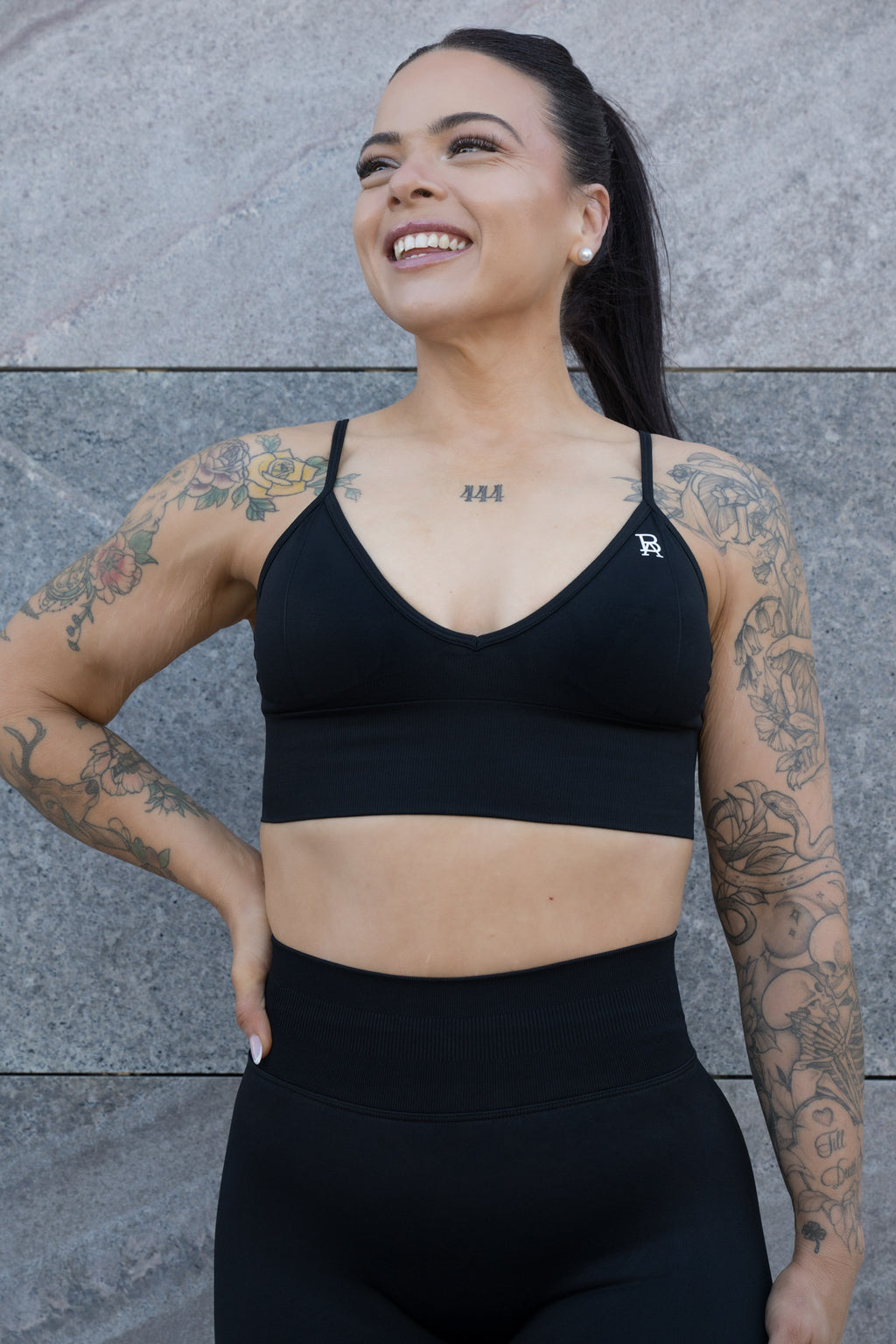 CALI CROP - BLACK