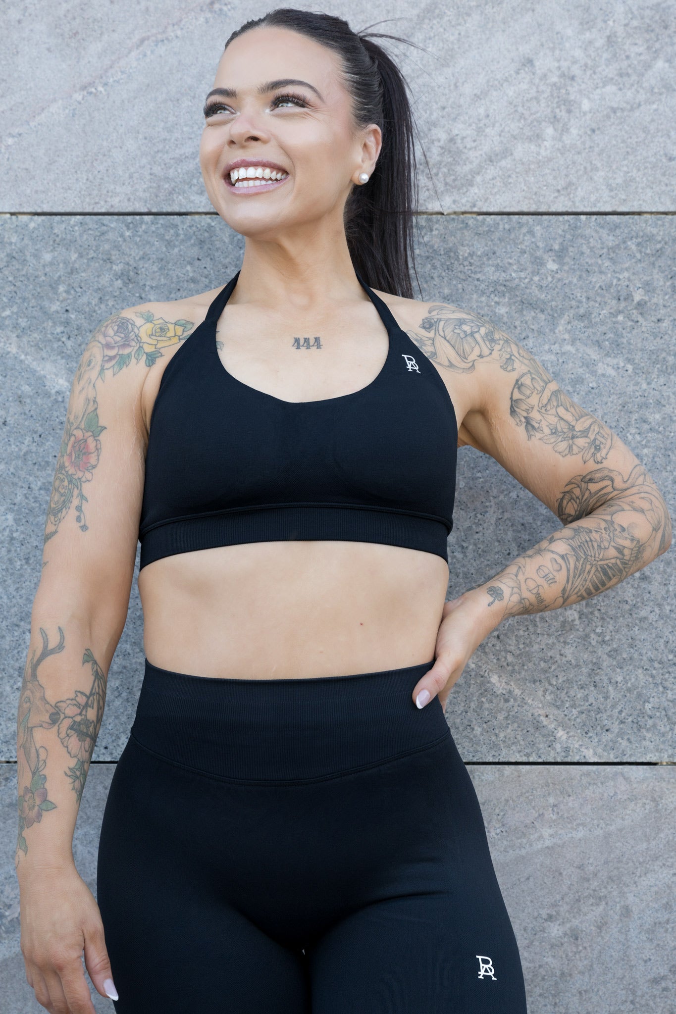 LUNA CROP - BLACK