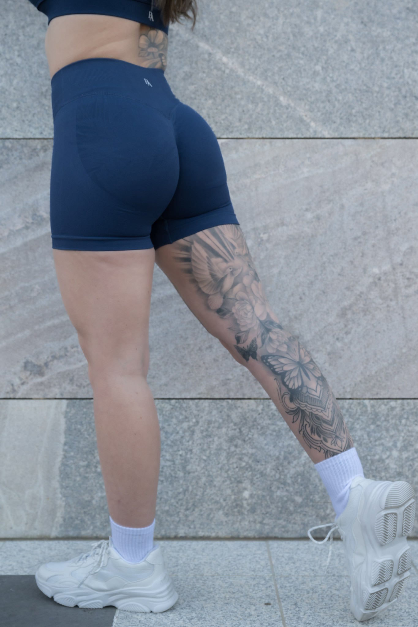 LUNA SHORTS - STEEL BLUE